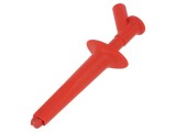 Clips Masurare Crocodil ST&Auml;UBLI 16A 1kV CAT IV 1000V Roșu Alama Soclu 4mm