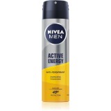 NIVEA MEN Active Energy spray anti-perspirant pentru barbati 150 ml