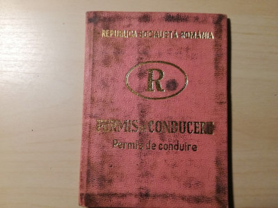 Permis conducere, RSR, comunism, auto, epoca de aur, Histria, Osica de Jos foto