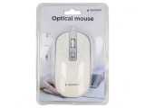 Mouse optic alb-argintiu USB A 1,35m 4 butoane, Gembird