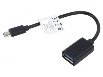 Cablu adaptor USB 2.0 A la micro B nichelat foto