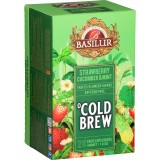 Ceai asortat Cold Brew Strawberry &amp; Cucumber &amp; Mint, 20 plicuri, Basilur