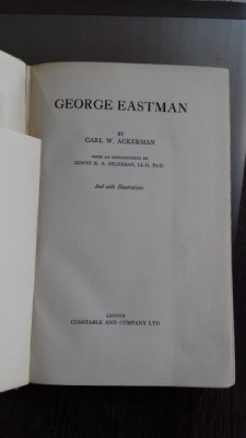 GEORGE EASTMAN - CARL W. ACKERMAN foto