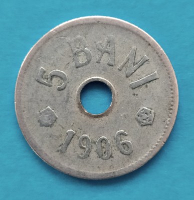 ROMANIA 5 BANI 1906 STARE BUNA foto