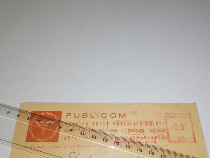 PLIC CU ANTET - PUBLICOM RSR , ANII 80