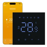 Cumpara ieftin Termostat inteligent Wi-Fi pentru incalzire in pardoseala Terneo black NX, 16A, 3000VA, control Tuya/Smart Life