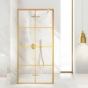 Paravan dus walk-in Aqua Class &reg; Gold, model Mode auriu, sticla clara securizata, 90x195 cm