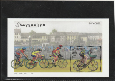 Somalia 2000-Sport,Ciclism,biciclete,colita dantelata,MNH,Mi.Bl.68 foto