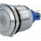 Intrerupator anti-vandalism, ON-ON, &Oslash;22mm, ONPOW - GQ22-11ZD/B/12V