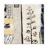 Cumpara ieftin Tablou pictat manual, Decor japonez, 70x70cm ulei pe panza in relief efect 3D