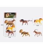 Set Figurine Animale de Padure, 4 Bucati, Plastic, Recomandat Peste 3 Ani