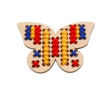Forme Cusut Fluture, 12cm, Kit Creativ Handmade: Sablon, Ate, Ac Plastic - Decoratiuni Textile, Accesorii Par, Artizanat Hobiuri
