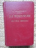 JEAN-JACQUES ROUSSEAU - OEUVRES CHOISIES Par L. FLANDRIN