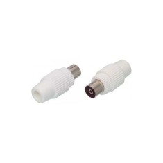 Conector coaxial mama plastic WELL