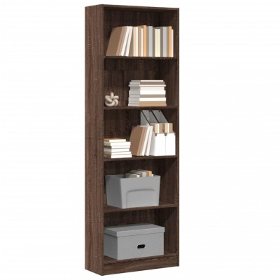 vidaXL Bibliotecă, stejar maro, 60x24x176 cm, lemn prelucrat 857827 foto