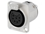 Soclu XLR Mamă 7 Pinuri cu Buton de Lipire