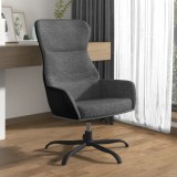vidaXL Scaun de relaxare, gri deschis, material textil