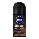 Deodorant antiperspirant Deep Black Carbon Espresso, Nivea, Roll-On, 50 ml
