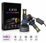 Cumpara ieftin Set becuri LED HB3 - 12V-24V 60W 6500LM 6000K CANBUS fara erori