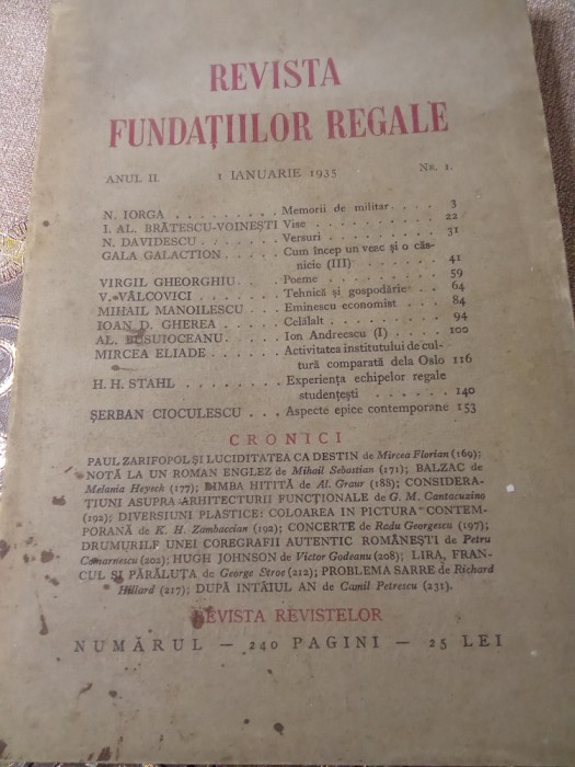 CI. Revista Fundatilor Regale ianuarie 1937