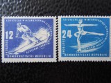 DDR-PRIMUL CAMPIONAT DE SPORTURI DE IARNA AL DDR-SERIE COMPLETA-NESTAMPILATE, Nestampilat