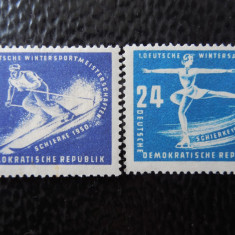 DDR-PRIMUL CAMPIONAT DE SPORTURI DE IARNA AL DDR-SERIE COMPLETA-NESTAMPILATE