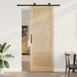 Ușă glisantă cu set de hardware &#039;ORKDAL&#039;din lemn masiv de pin