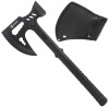 Topor de supravietuire Foxter, 43 cm, husa lama, negru