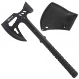 Topor de supravietuire Foxter, 43 cm, husa lama, negru