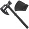 Topor de supravietuire Foxter, 43 cm, husa lama, negru