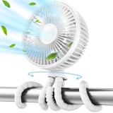 Ventilator portabil pentru carucior Techsuit, alb, DQ203