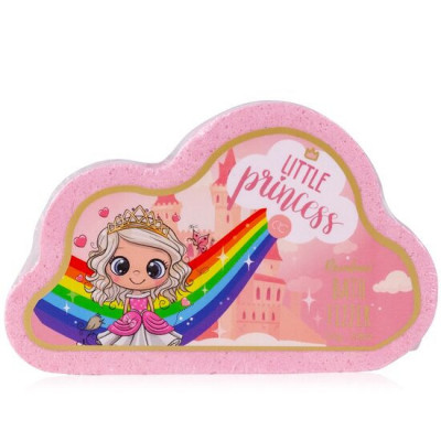 Bila efervescenta de baie pentru copii Little Princess Rainbow Trail Effect, Accentra, 3555135, 110g foto