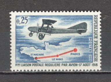 Franta.1968 50 ani zborul postal Paris-St.Nazaire XF.264