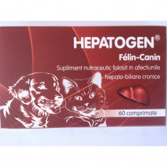 Supliment nutraceutic pentru caini si pisici, Hepatogen Felin - Canin x 60 comprimate foto