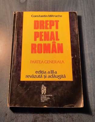 Drept penal roman partea generala Constantin Mitrache foto