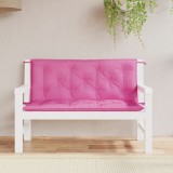 Gossi perne banca de gradina 2 buc. roz 120x50x7 cm textil
