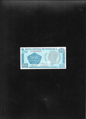 Venezuela 2 bolivari bolivares 1989 seria9390056 unc foto