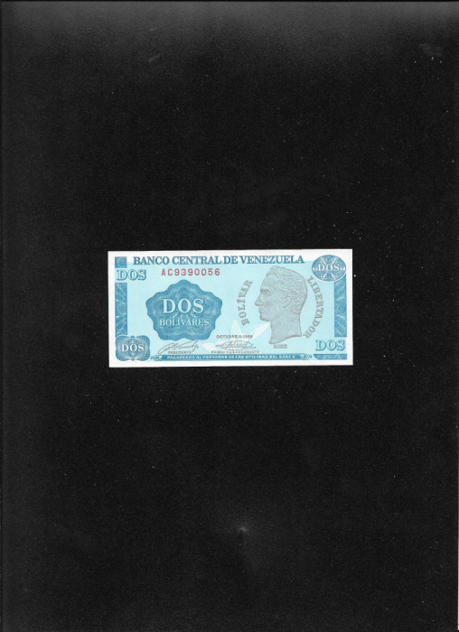 Venezuela 2 bolivari bolivares 1989 seria9390056 unc