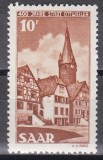 SAAR 1950 - Cea de-a 400-a aniversare a orașului Ottweiler, Cota 6 EURO, MNH