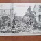 Carte postala, la Guerre en Lorraine en 1914-15-16, Magnieres bombarde, 1919