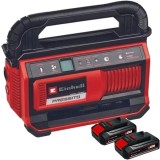 Einhell PRESSITO 18/25 Hybrid PXC + Twinpack CB - Compresor hibrid 25 l/min 11 bar + Set 2 acumulatori Li-Ion 18 V 2.5 Ah