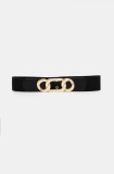 Morgan curea 3LOUPE femei, culoarea negru, 3LOUPE