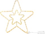 Decoratiune luminoasa stea Craciun MagicHome, 73 LED alb cald, IP44, 41 cm