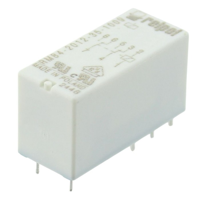 Releu miniaturale, 60V DC, 8A, serie RM84, RELPOL - RM84-2012-35-1060