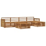 vidaXL Set de canapele de exterior 6 pcs natural Lemn Solid de Acacia 3383267