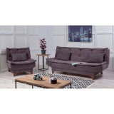 Cumpara ieftin Set canapea extensibilă Kelebek Antracit 190x90x85 cm