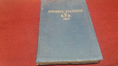 ANUARUL STATISTIC AL RPR 1957 foto