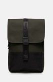 Rains rucsac Trail Backpack Mini W3 culoarea verde, mic, neted, 14300-03