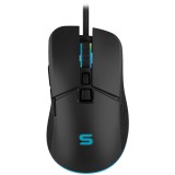 Mouse gaming Serioux Kayel, 6400dpi, 7 butoane, Negru