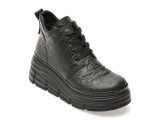 Ghete GRYXX negre, 387625, din piele naturala
